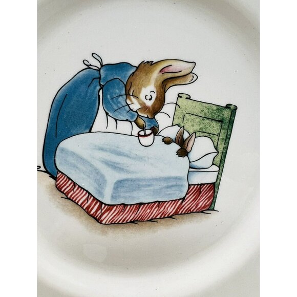 Wedgwood Peter Rabbit 3 Piece Nursery Set Plate Mug Oatmeal Bowl England Ceramic - Picture 10 of 16